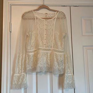 Free People Lace Top